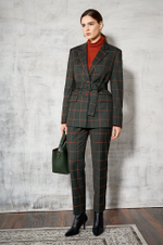 1774 Жакет женский (хаки клетка)