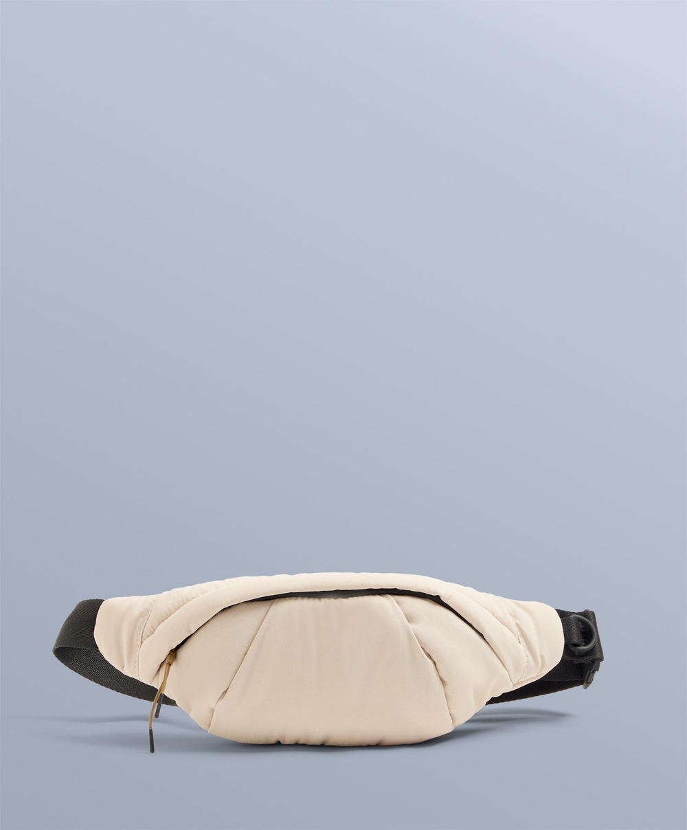 OYSHO Водонепроницаемая нейлоновая поясная сумка, экрю