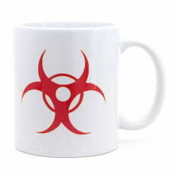 Кружка Биохазард Biohazard на белом фоне (486)