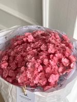 Авторский букет из гортензии в розовом оттенке