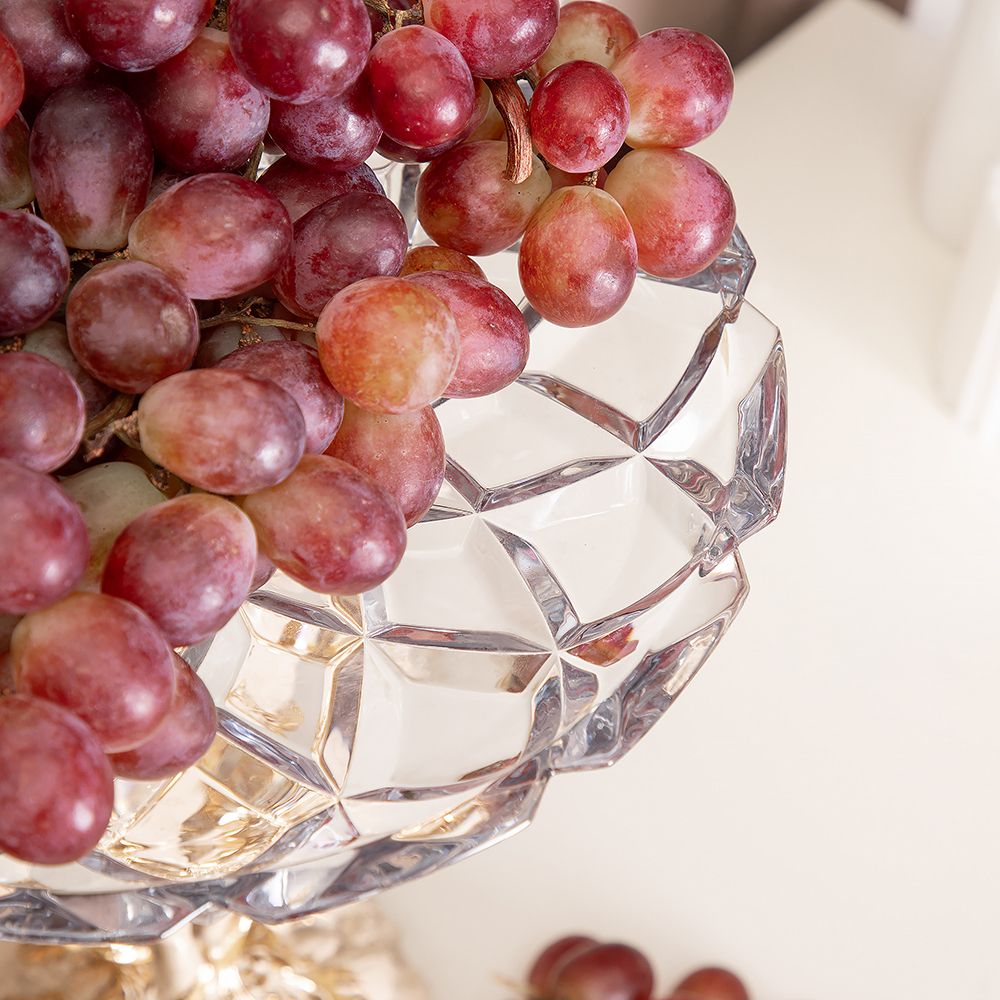 Фруктовница Лань Артемиды Айвори со стеклянной чашей