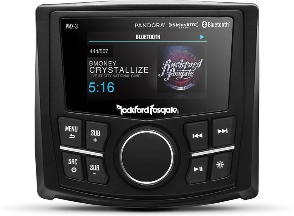 Цифровой аудиоресивер влагозащищённый Rockford PMX-3