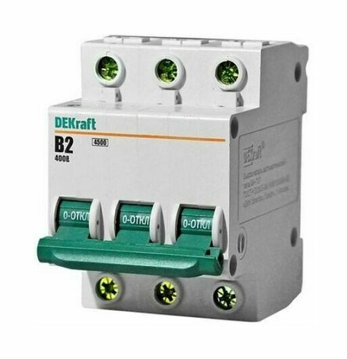 11074 Авт.выкл. 3п 2А-C ВА101 DEKraft