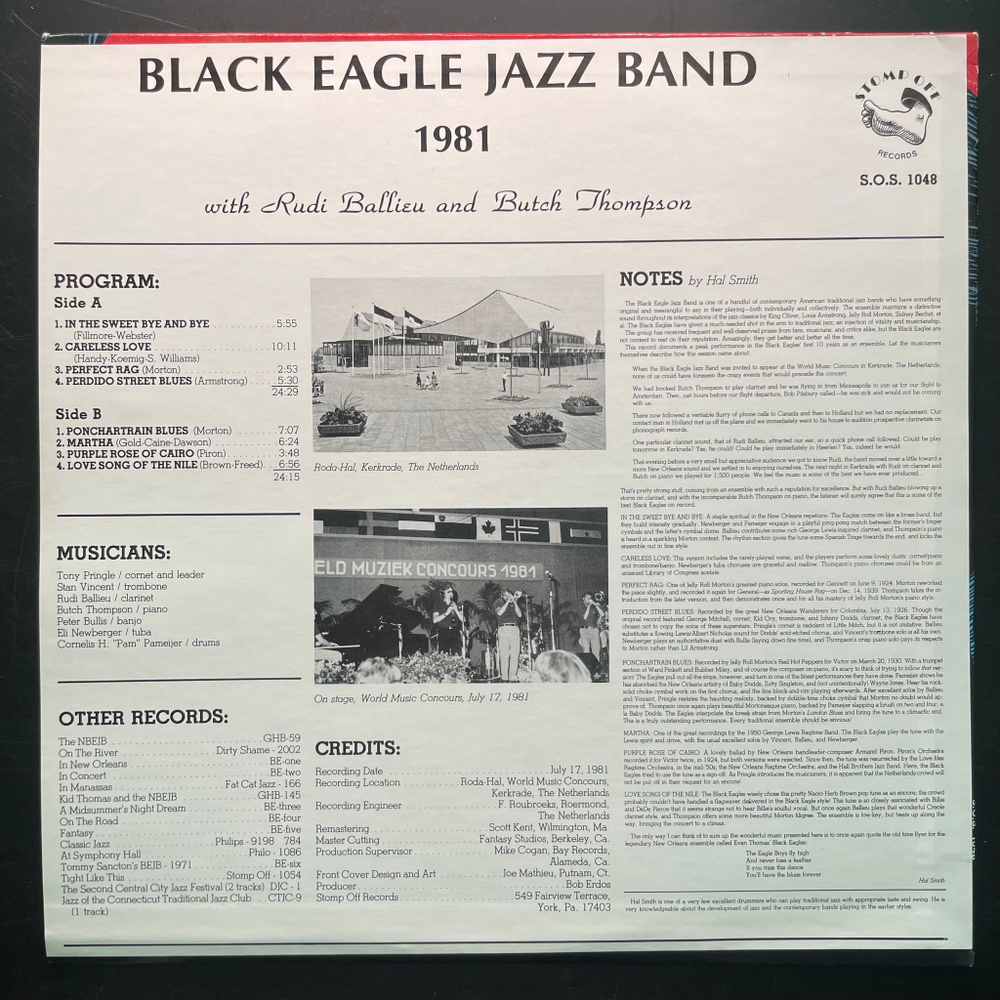 The Black Eagle Jazz Band ‎– The Black Eagles 1981 (США 1983г.)