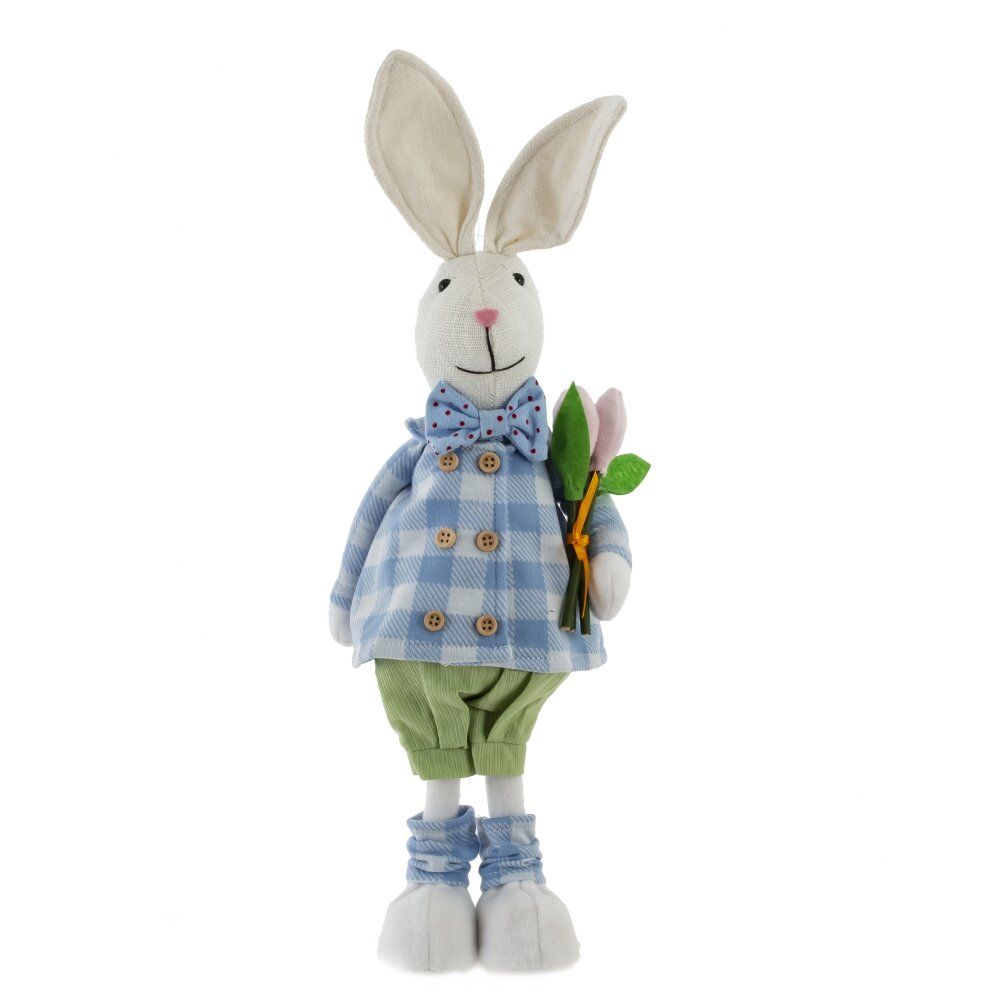 GAEM Игрушка набивная "Заяц/Зайка", L16 W9 H38 см, 2в.