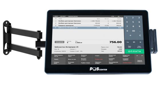 Сенсорный моноблок POScenter POS90NS (15.6&quot;, PCAP, J3455, RAM 8Gb, SSD MSATA 128Gb, без MSR) c Windows