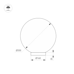 Светильник SP-SILKA-TAB-R350-11W Warm2700 (WH, 330 deg, TOUCH-DIM) (Arlight, IP20 Натуральный шелк, 3 года) 056889
