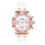 KANGOL Future Series Automatic Mechanical Movement Silicone Strap Watch Women"s Watch White Dial