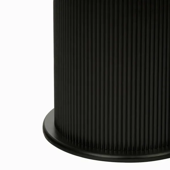 Обеденный стол Iona Ø100 см, черный меламин