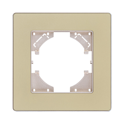 Рамка 1-постовая, золотой Kollinger Eleganz Acryl EA1GD