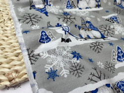 Футер 2-нитка НАЧЕС ГНОМЫ синие