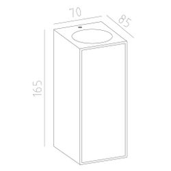 7929 Настенный уличный светильник BERET