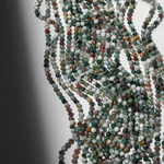 Моховой агат натуральный, 4,1мм, шар, микроогранка