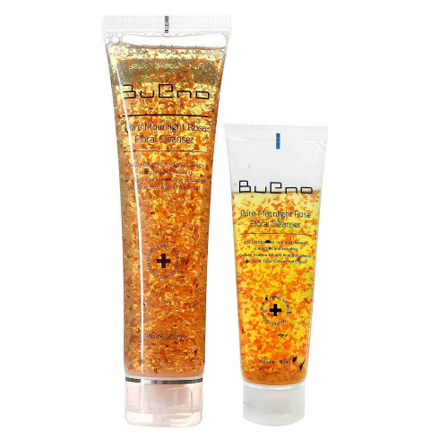 [Bueno] Pure Moonlight Rose Floral Cleanser - Успокаивающее и очищающее средство с лепестками роз для умывания, 80 мл
