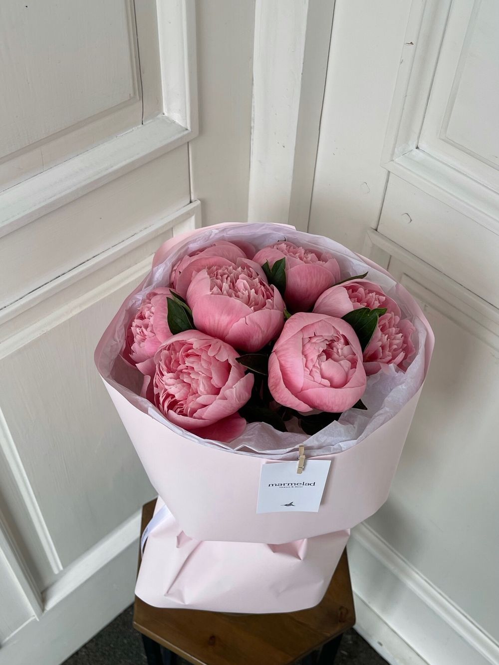 Букет 7шт пионов