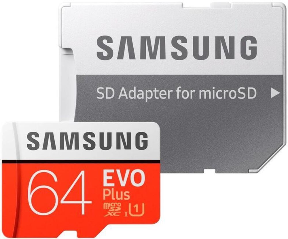 Карта памяти Samsung MB-MC64HA/RU EVO Plus microSD 64Gb Class 10