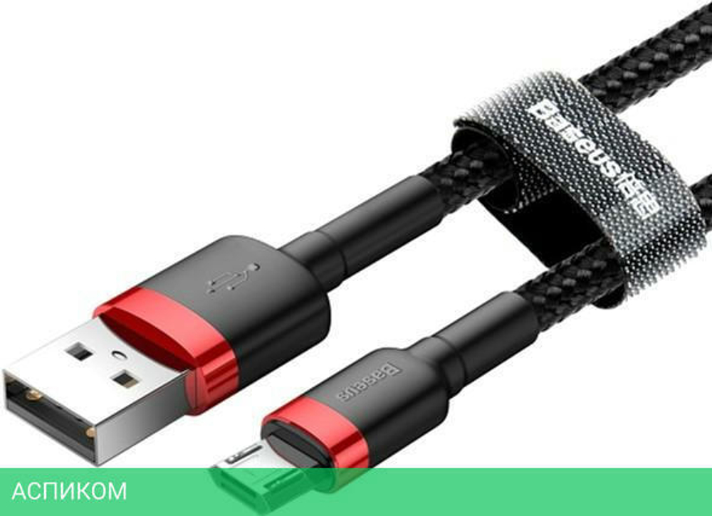 Кабель Baseus Cafule 1m Red/Black (CAMKLF-B91)