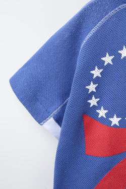 ZARA ФУТБОЛКА С ПРИНТОМ 76EARS NBA ©, СИНИЙ