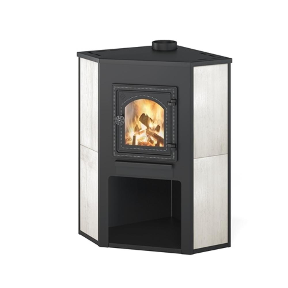 Камин ЭТНА (ДТ-4С) угловой "Бежевый" Ø 115мм