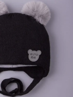 Шапка детская зимняя вязаная с ушками