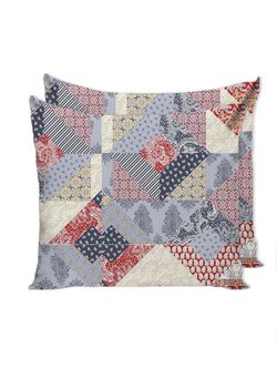 Наволочка комплект 2шт Сказка "Пэчворк" 70х70 см, перкаль