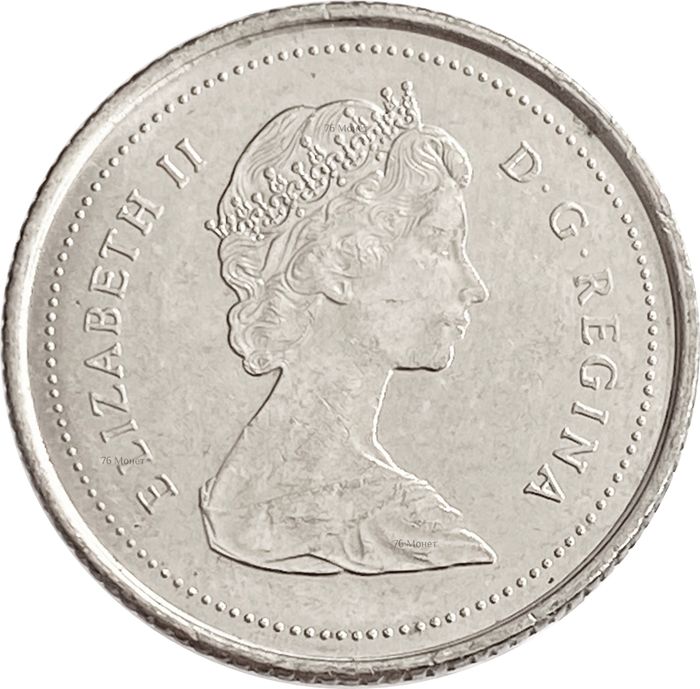 10 центов 1969-1989 Канада XF