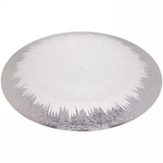 Блюдо для сервировки пластиковое 33см «Морозный узор» золото