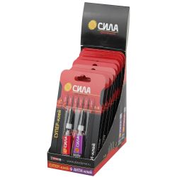 Супер-клей СИЛА SABL1-33 СВЕРХПРОЧНЫЙ 3 г + АНТИКЛЕЙ 3 г блистер