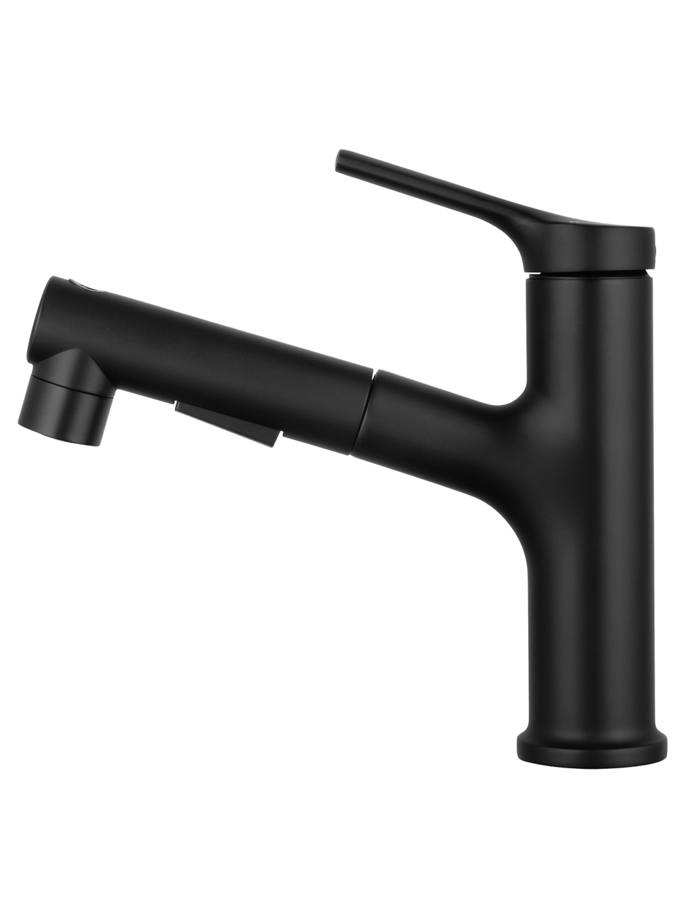 Смеситель для раковины с выдвижным изливом WONZON & WOGHAND, Черный матовый (WW-A40862-MB)