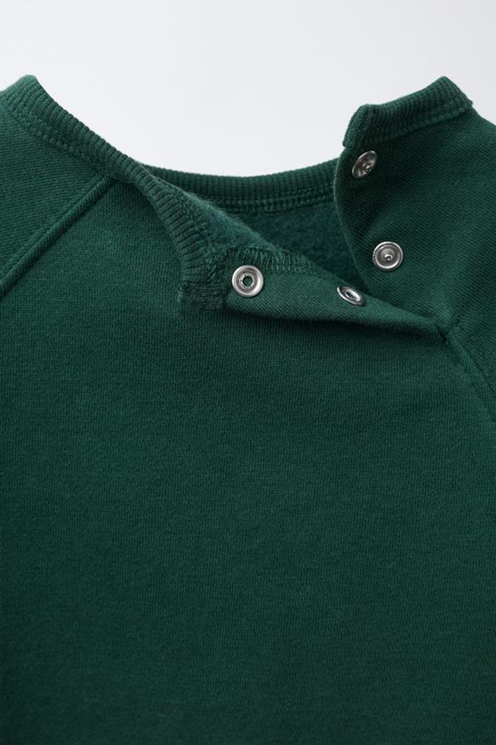 ZARA КОМПЛЕКТ ТОЛСТОВКА С МАХРОВОЙ НАШИВКОЙ И БРЮКИ-ДЖОГГЕРЫ, МЯГКИЙ ЗЕЛЕНЫЙ