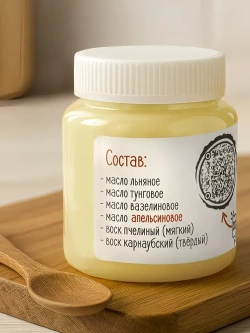 Масло с воском для разделочных досок, средство для обработки изделий из дерева