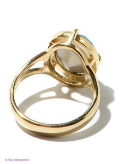 "Иллер" кольцо в золотом покрытии из коллекции "Реки" от Jenavi