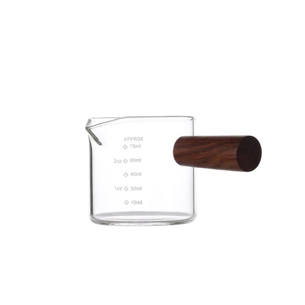 Мерный шот для кофе 15/30/45/60/75 мл 5,8*7,5 см h5,4 см стекло с ручкой P.L.- Barbossa