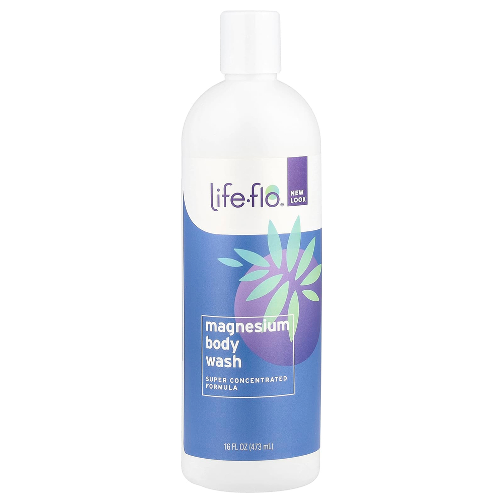 Life-flo, Гель для душа с магнием, хлормагниевый рассол, 16 ж. унц. (473 мл)