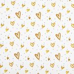 Бумага упаковочная "Love Story", 70x100 см, 10 дизайнов ассорти, ЗОЛОТАЯ СКАЗКА, 591916, 1шт