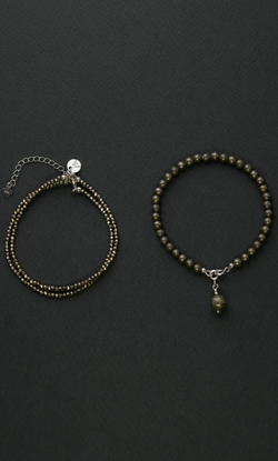 Колье Сотуар "Memo Flow" из пирита