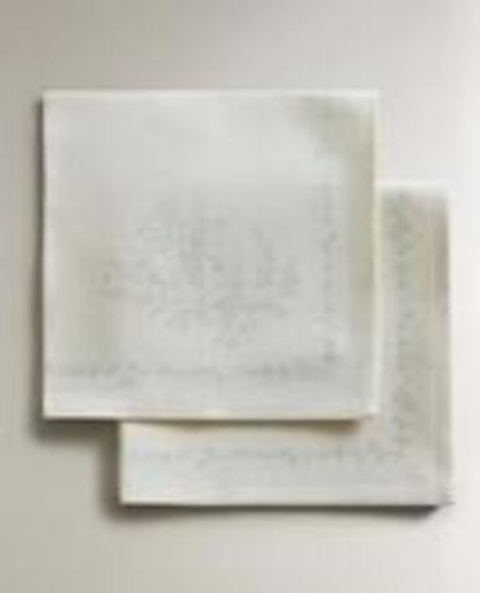 ZARA HOME НАБОР ХЛОПКОВЫХ САЛФЕТОК TOILE (2 ШТ.), ЗЕЛЕНЫЙ