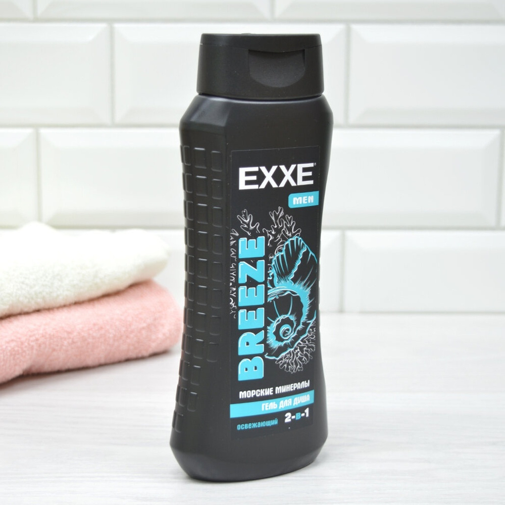 Гель для душа мужской 2в1 "Морские минералы" BREEZE 400мл, EXXE MEN