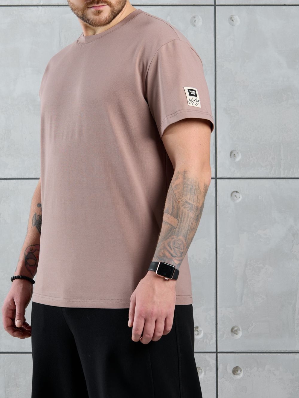 Фуфайка (футболка) мужская Арчи-1 Виотекс БЕЖЕВЫЙ