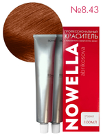 NOWELLA Abrikosova №8.43 Светлый русый медный золотистый + 3% Оксид 100+100 мл