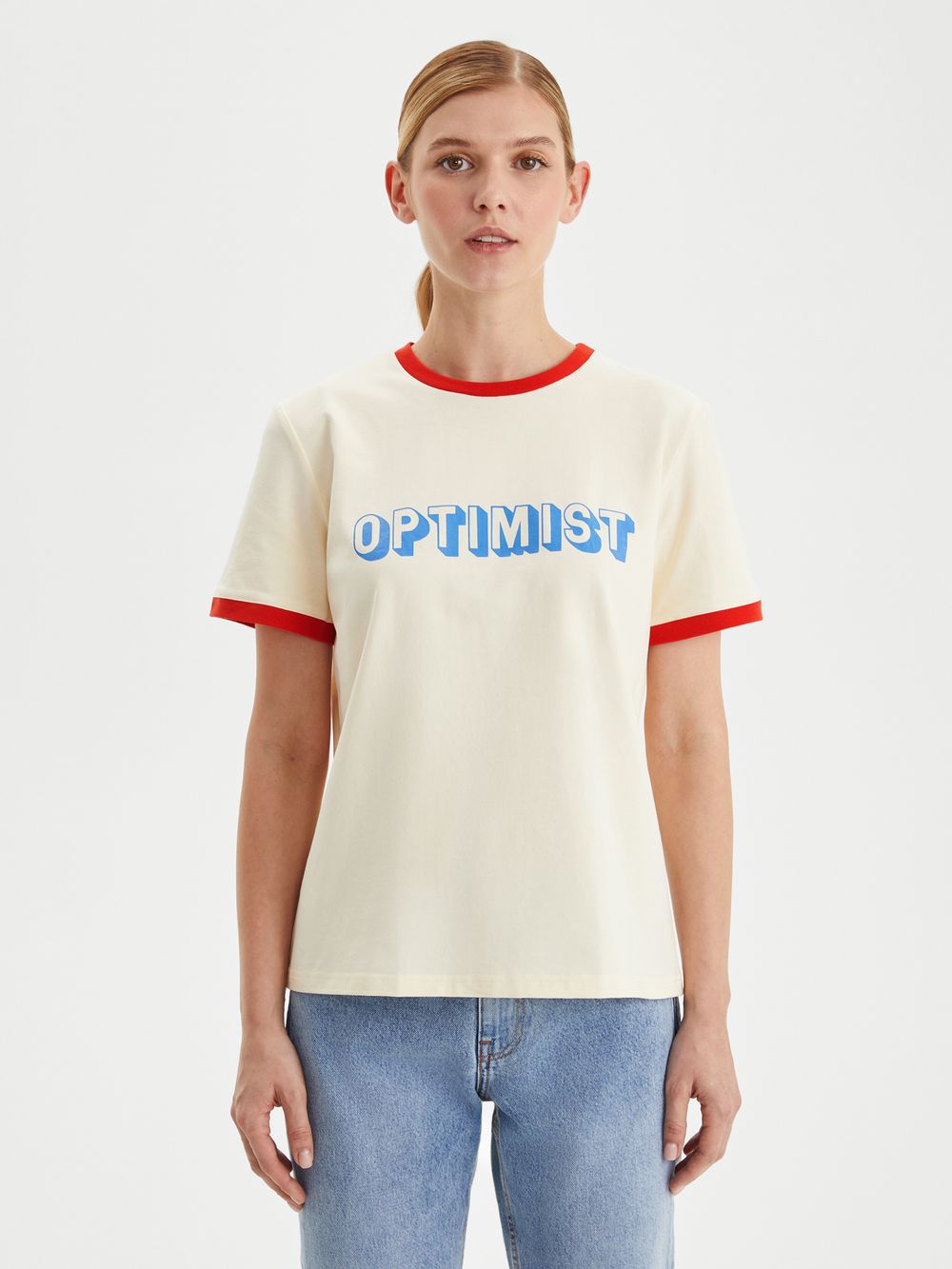 Женская футболка OPTIMIST - folly dot.