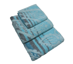 Полотенце 80х150 Cawo Noblesse 1067 Paisley бирюзовое