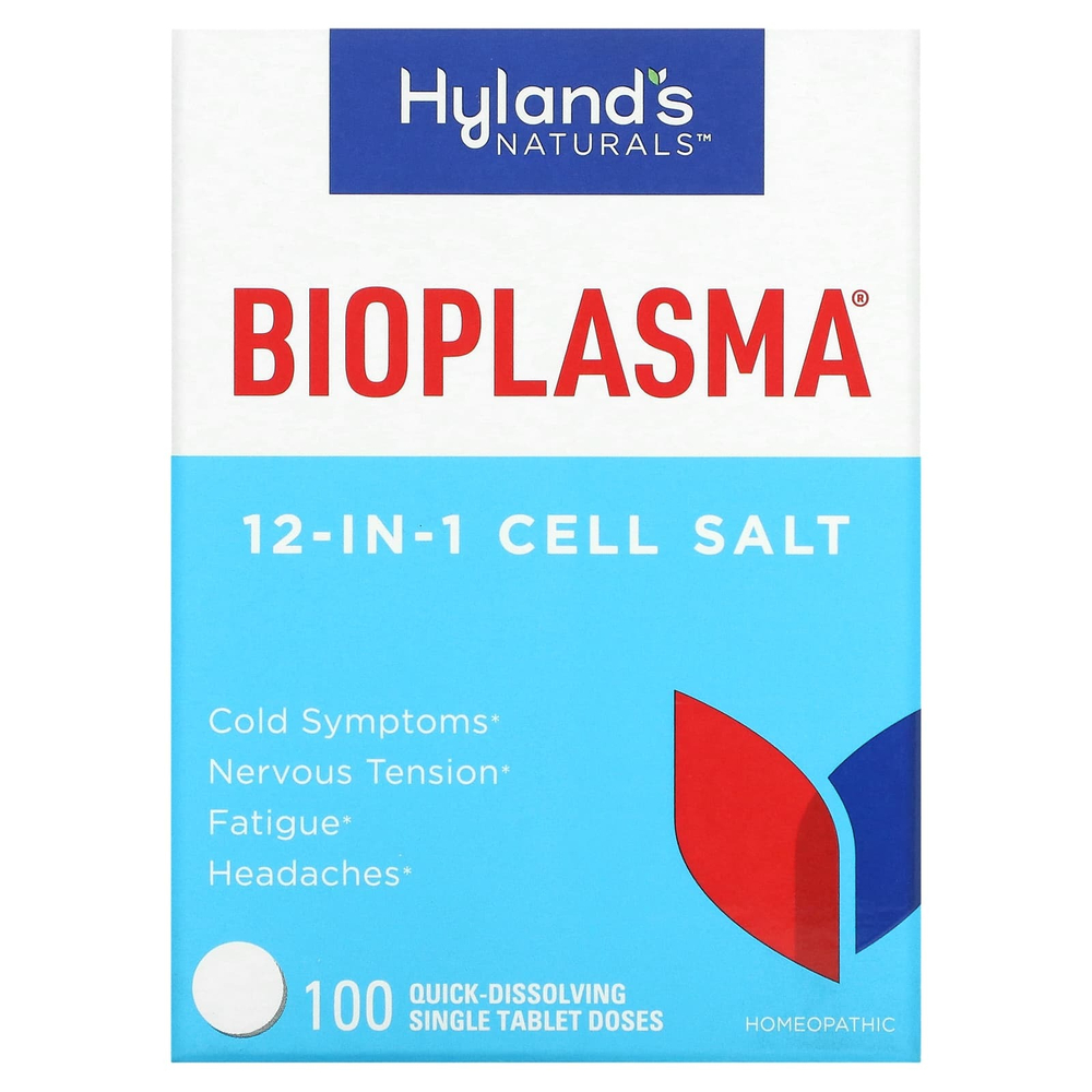 Hyland's Naturals, Bioplasma®, клеточная соль 12-в-1, 100 доз в одной быстрорастворимой таблетке