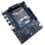 Материнская плата с процессором HUANANZHI X99-QD4 3.0, Socket2011-3, Xeon E5-2666v3, mATX, Retail, Socket2011-3, 4xDDR4, PCIe3.0, 3xM.2, GLAN, M.2 WiFi, 2xPS/2, 8xUSB2, 4xUSB3, CPU TDP 120Вт (HNZ-X99QD4-3.0-2666V3)