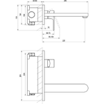 Смеситель для раковины Ravak Chrome CR 019.20BL X070430 Черный матовый