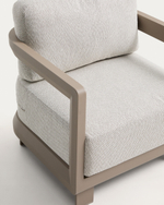 Уличное кресло Nerano из алюминия цвета таупе