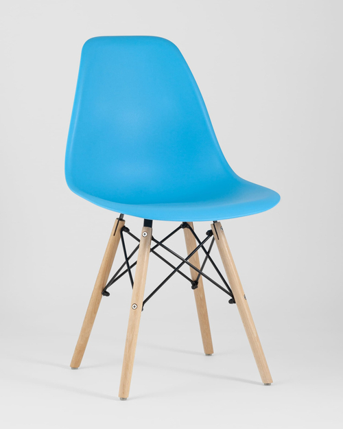 Стул Eames Style DSW бирюзовый (разборный каркас)