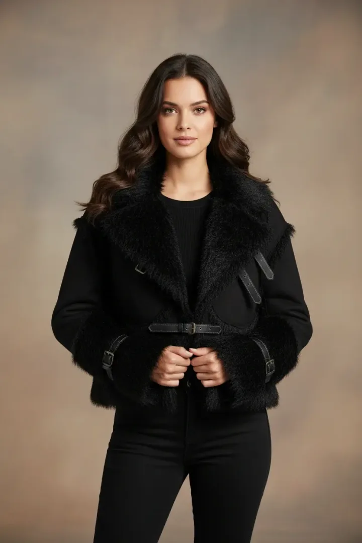 Женская дубленка «HYPE»