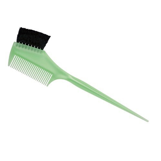 Dewal Кисть для окрашивания волос с расчёской JPP049 green