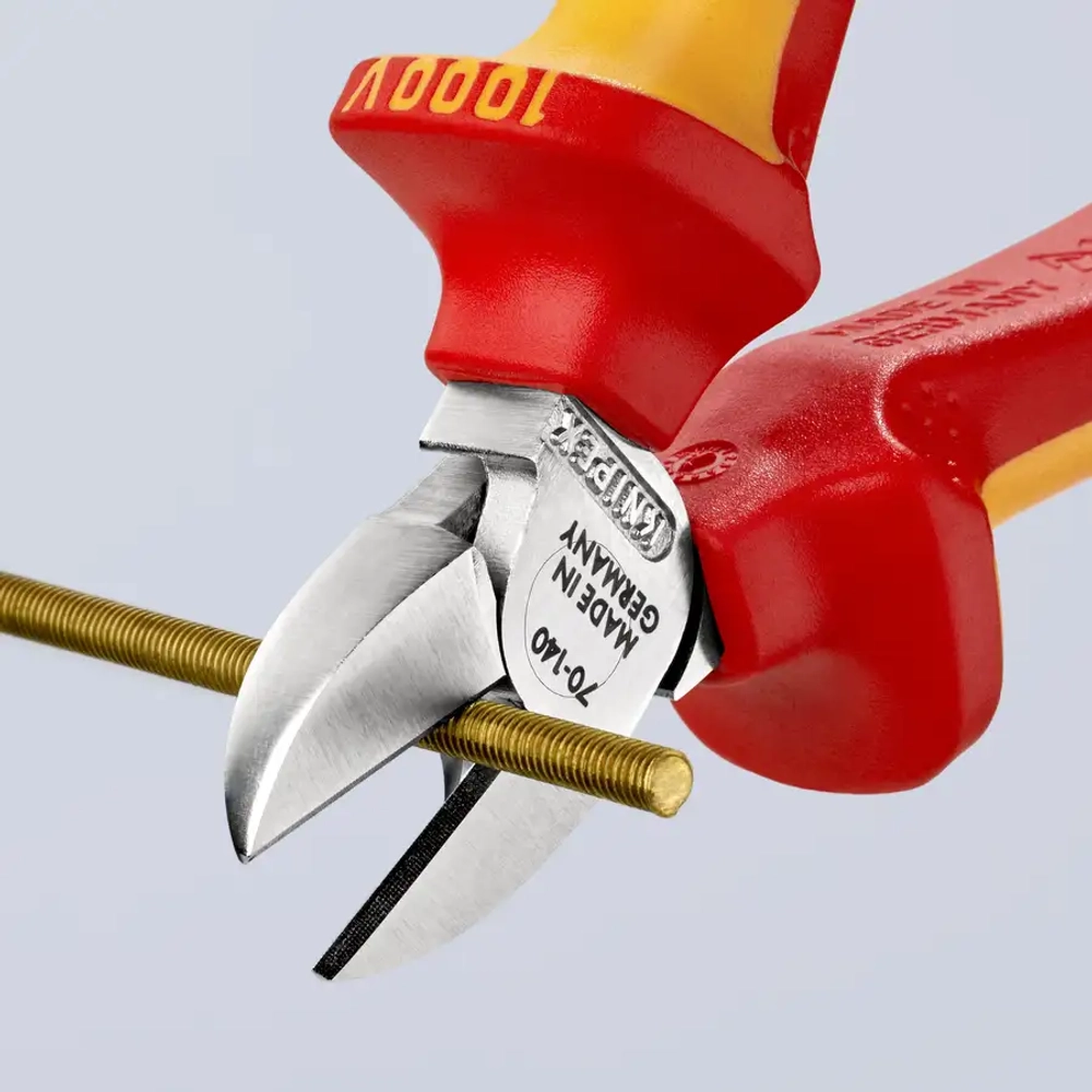 Кусачки боковые хромированные 140 мм Knipex 70 06 140